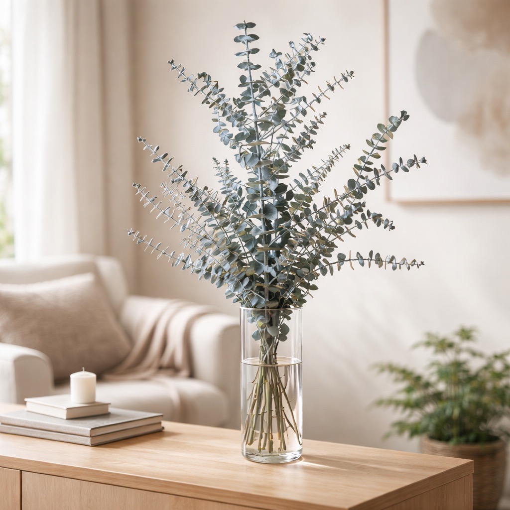 Larber 24 Pièces Eucalyptus Séchés 43cm - Tiges Naturelles Pour Décoration Maison, Mariage Et Arrangements Floraux