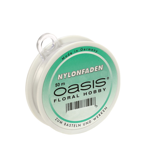 OASIS® Nylonfaden, transparent, Fadenstärke 0,15 mm, 50m, 1 Rolle