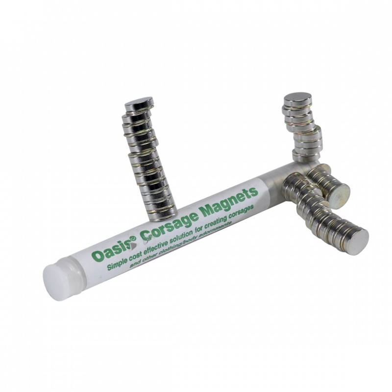 Corsage Magnete, 1 cm Ø, 10er Pack