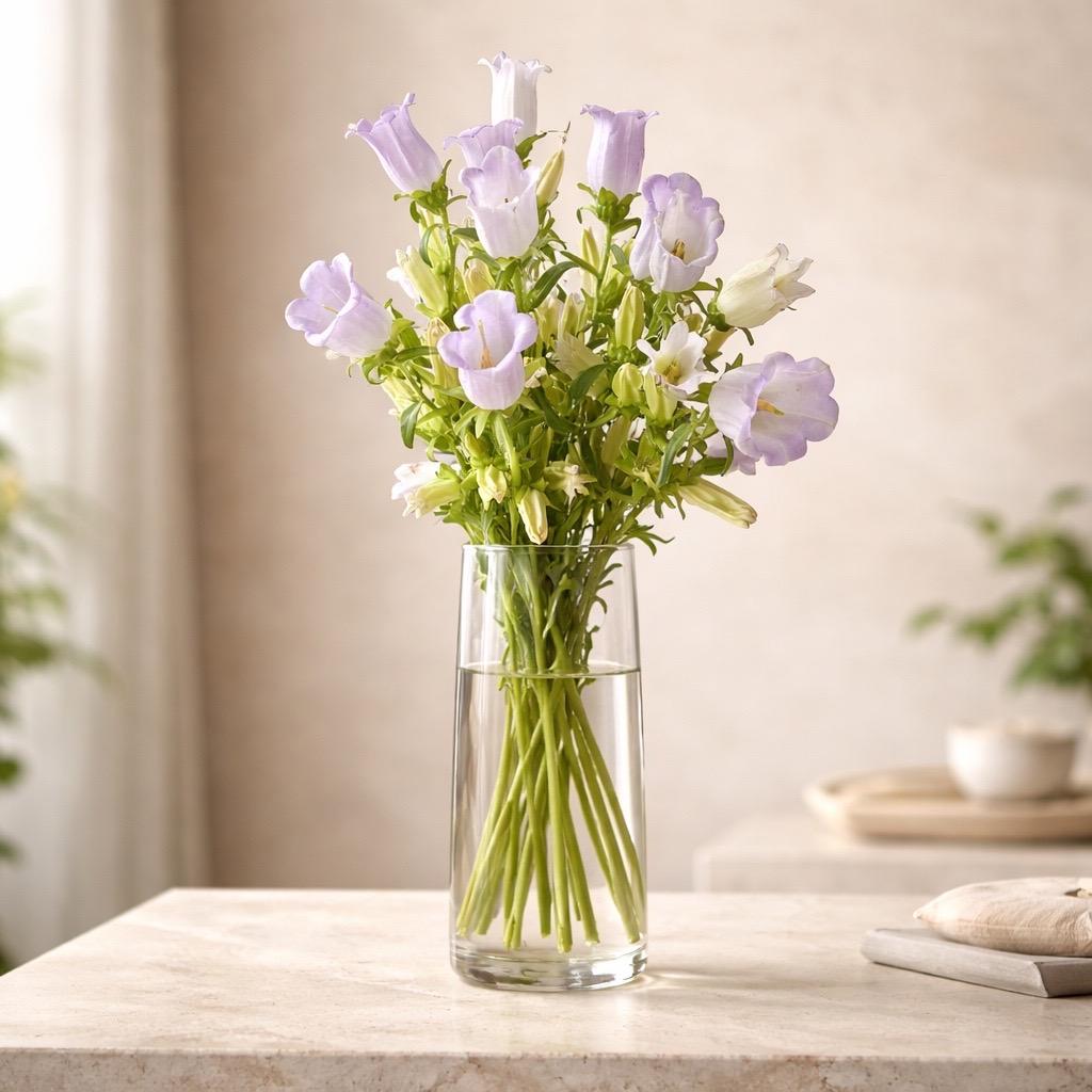 10 Stiele Campanula Champion Lavender