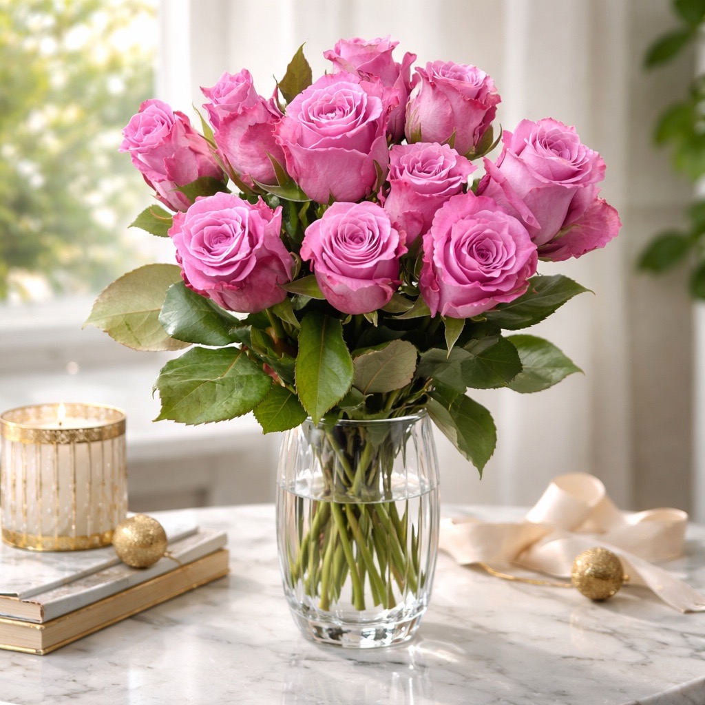 10 Rosen Rosa-Flieder Maritim