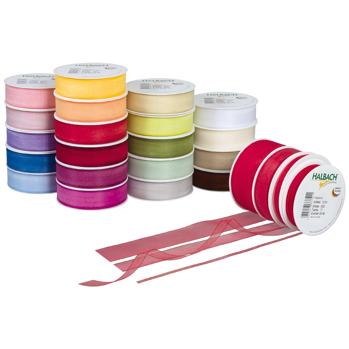 Organzaband 25 mm - 50m Weiß Organzaband 25 mm - 50m Weiß