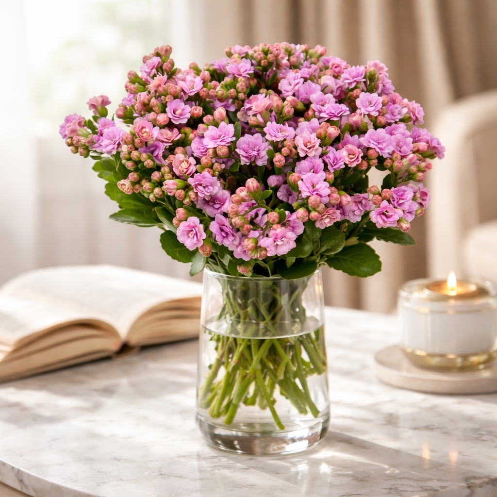 5 Stiele Kalanchoe 'Cloudy Pink Meadow'