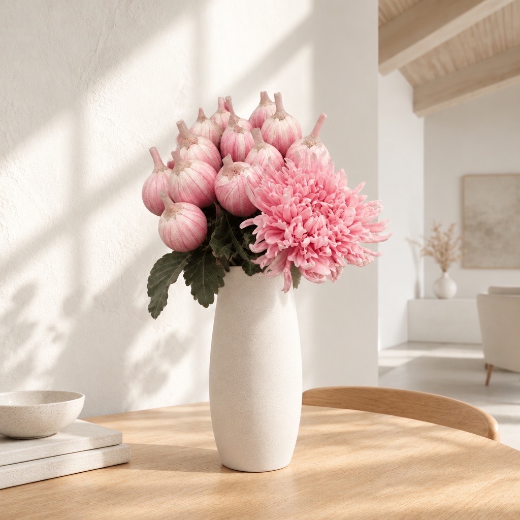 10 Deko Chrysanthemen Antonov Pastel Pink (60–70 cm)