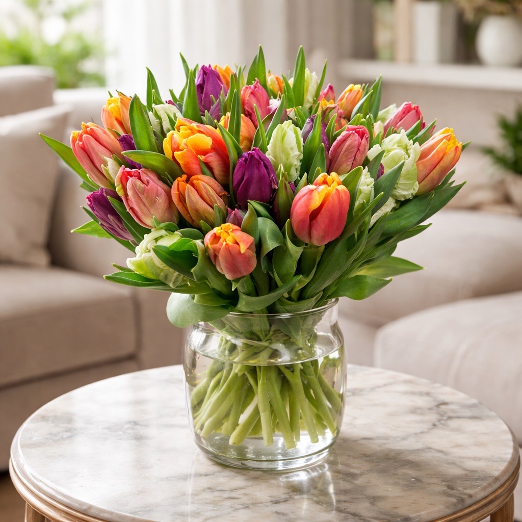 50 Tulpen gemischt (gefüllt)