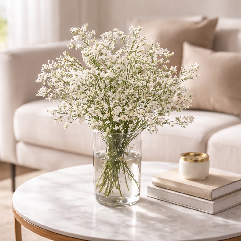 10 Statice Limonium Sinense China White