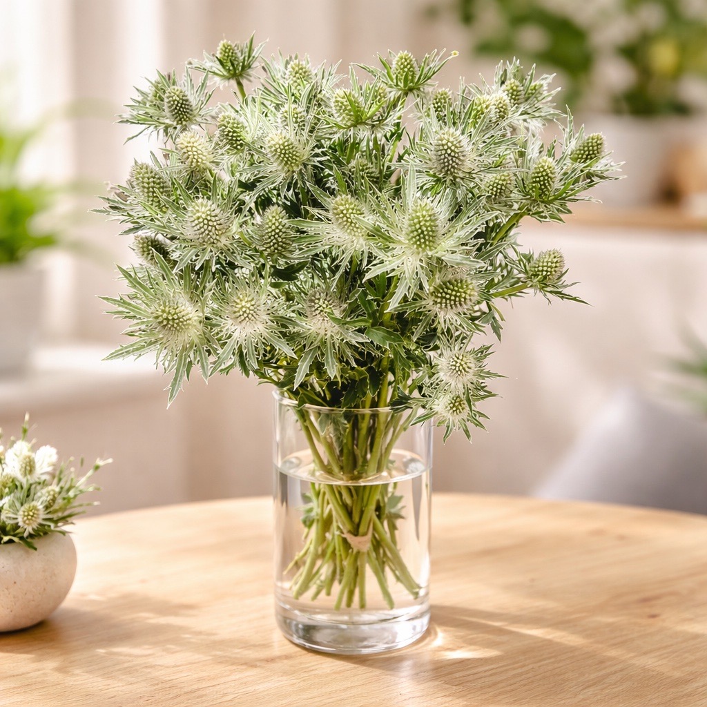 10 Stiele Disteln Sirius Questar (Weiß)