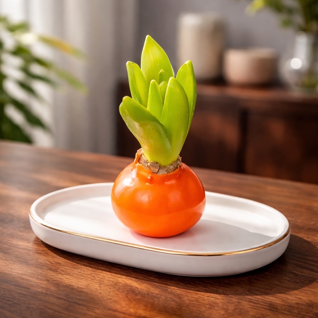 Gewachste Hyazinthenknollen Orange