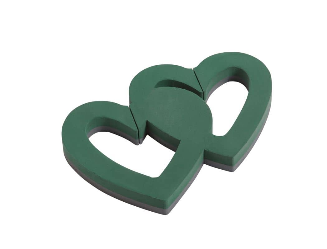 OASIS® FOAM FRAMES® Doppeltes Offenes Herz, 38 x 57 x 6 cm 