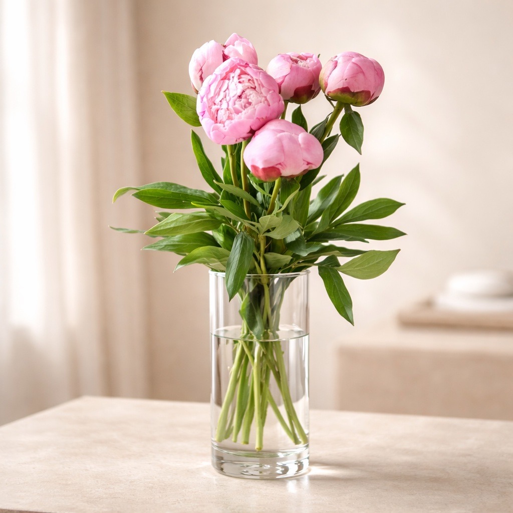 5 Pfingstrosen Sara Bernhard (Rosa)