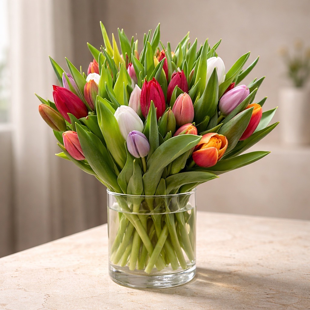 50 Tulpen gemischt (einfach)