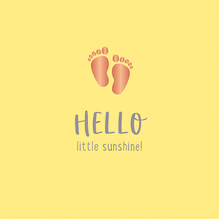 Hello little sunshine! Hello little sunshine!