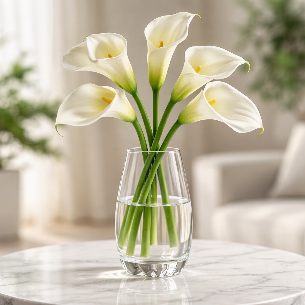 10 Calla Colombe Paix (Weiß)