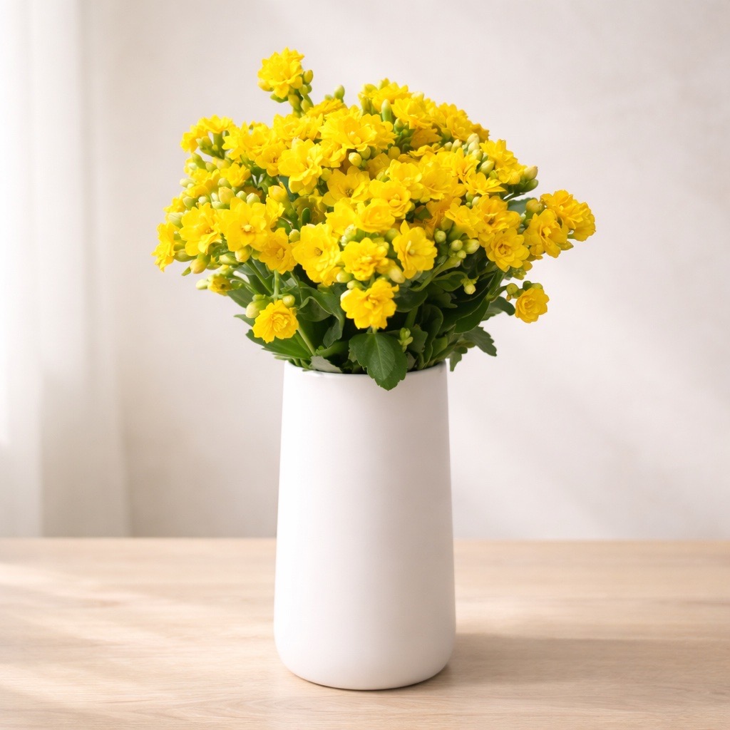 5 Stiele Kalanchoe 'Smiling Yellow Meadow'