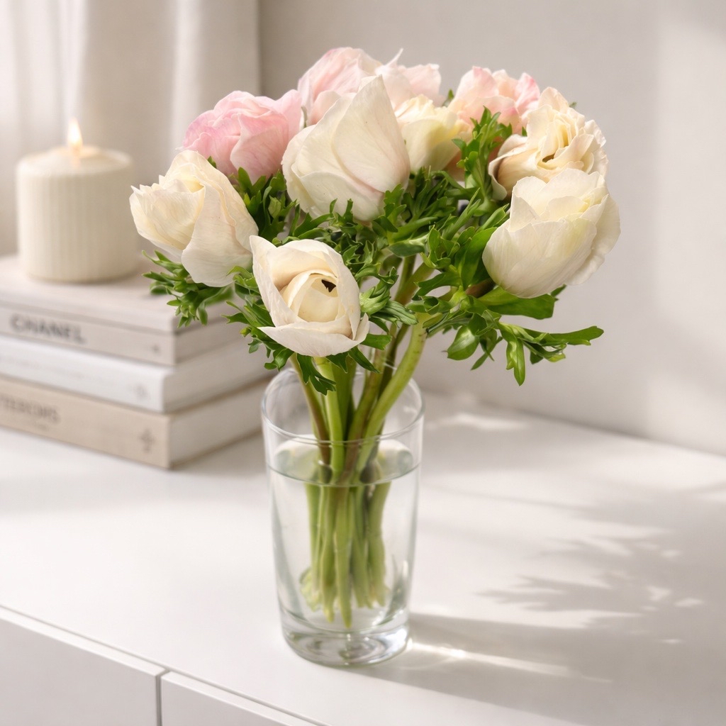 10 Anemonen Galil Weiß