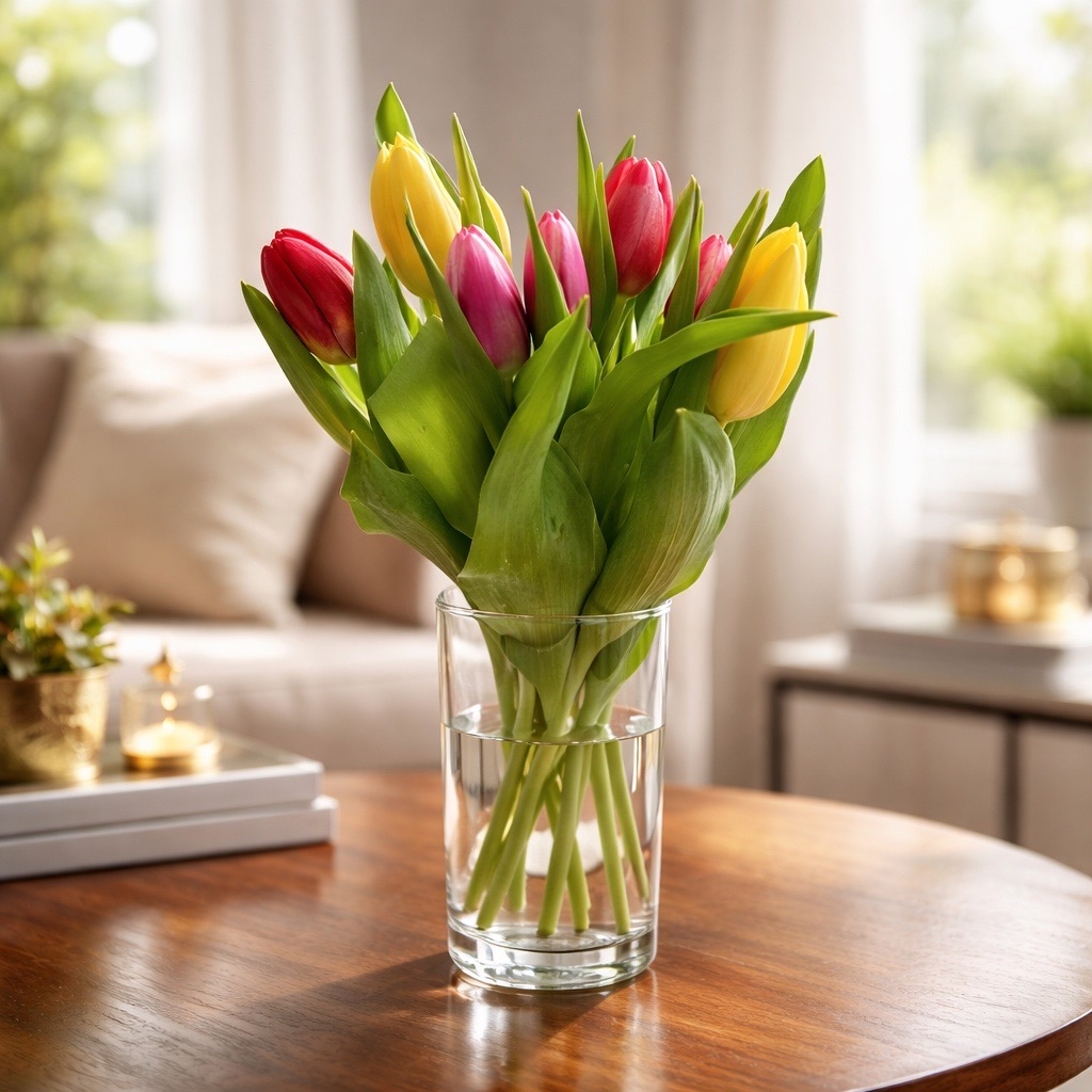 10 Tulpen gemischt im Bund