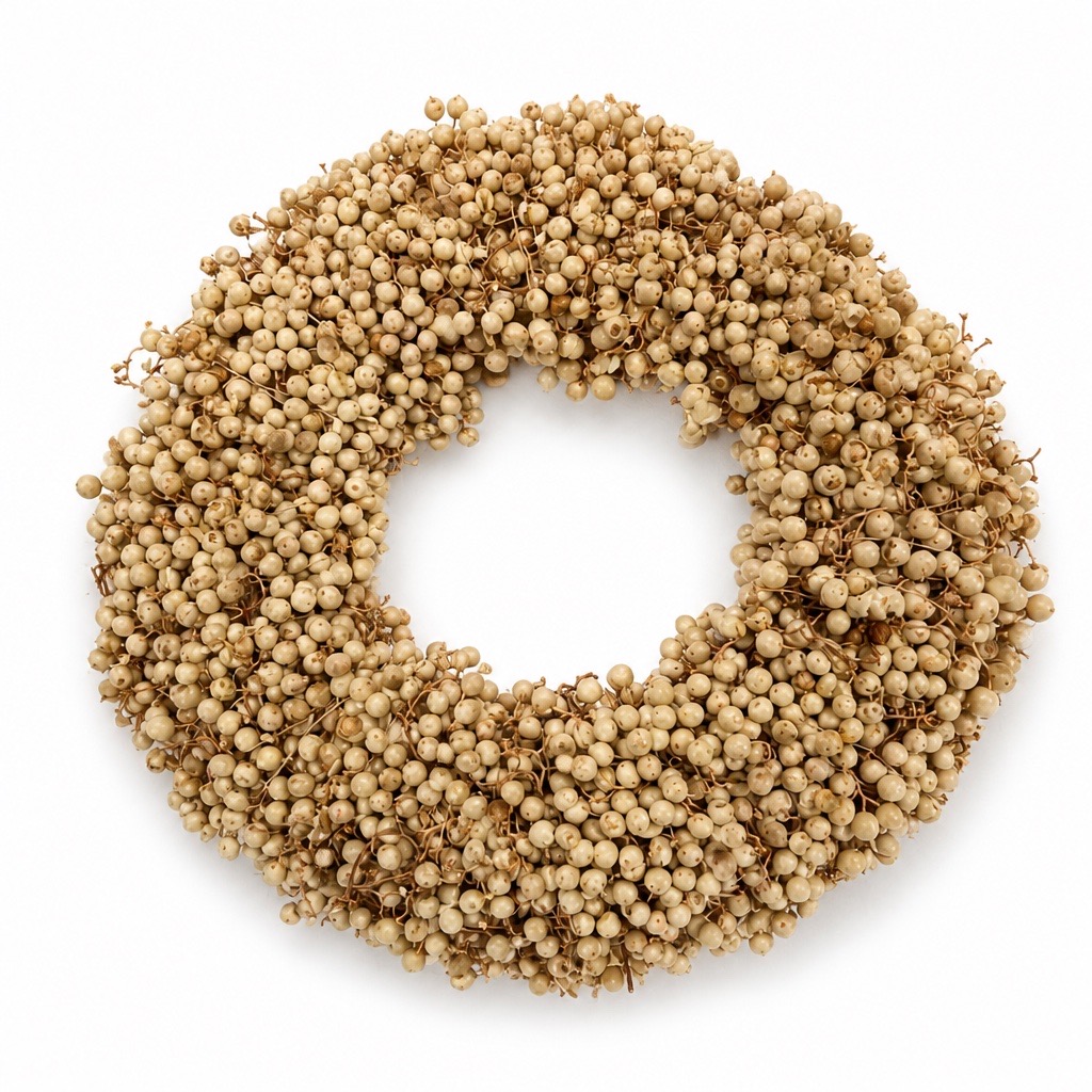 Weißer Pfefferbeeren-Kranz kaufen – Dekokranz ca. 20 cm getrocknet