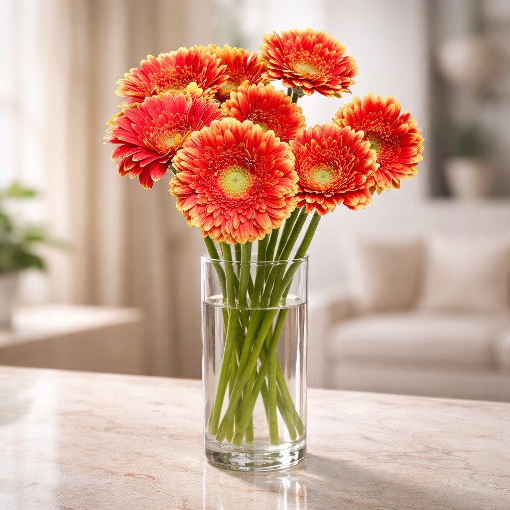10 Mini Gerbera Anita