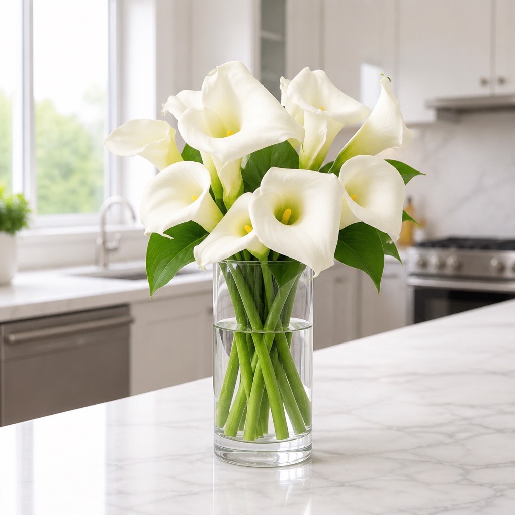 10 Calla Crystal Blush (Weiß)