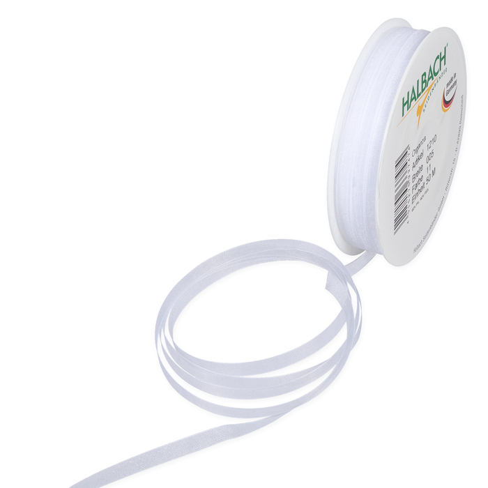Organzaband 5 mm | Weiß (11) Organzaband 5 mm | Weiß (11)