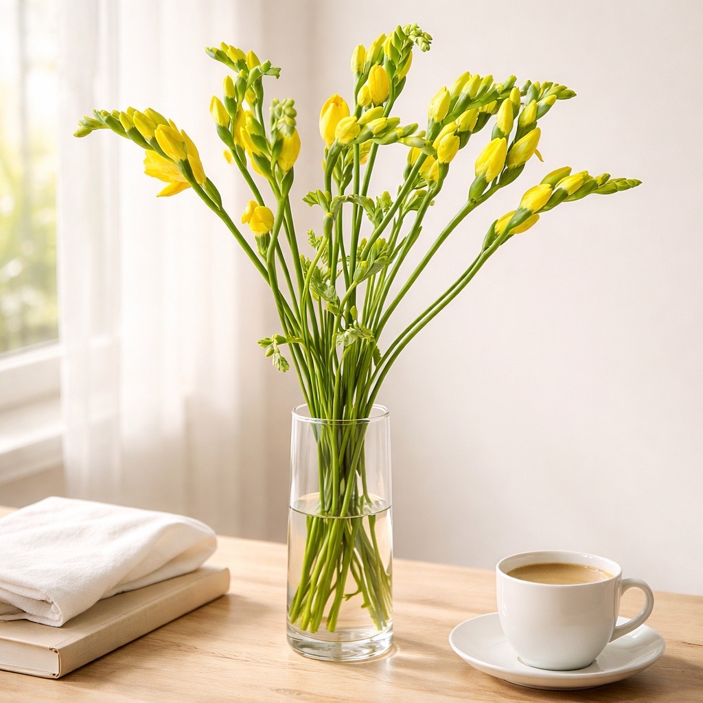 10 Freesien Soleil (Gelb)