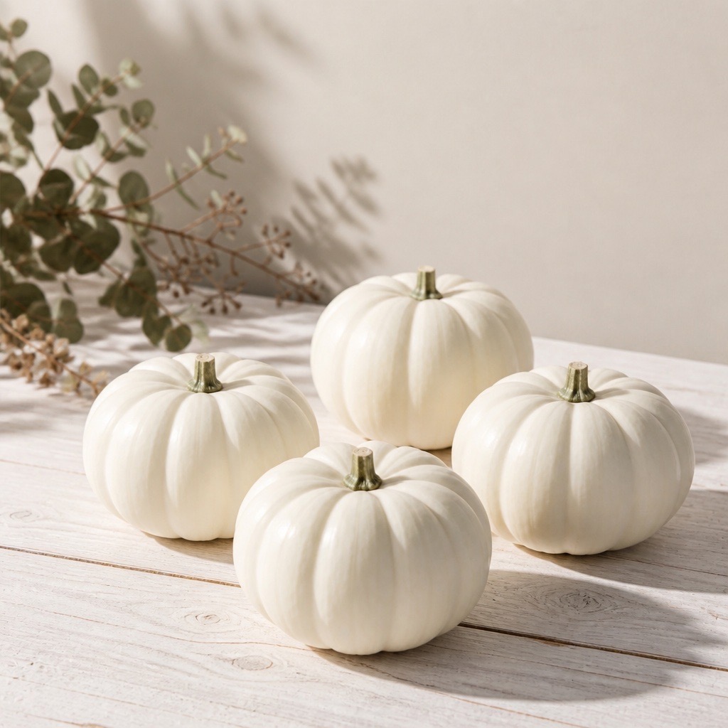 1 Stück Cucurbita pepo ‘Baby Boo’ Zierkürbis