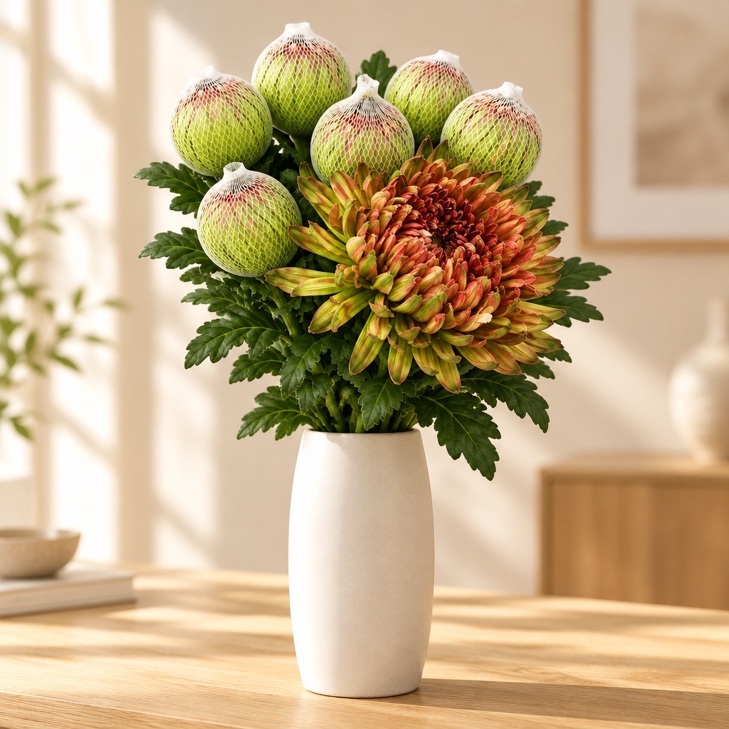10 Deko Chrysanthemen Antonov Hortensia