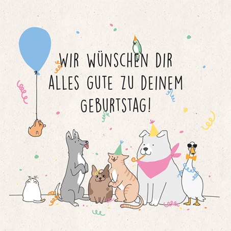 Wir wünschen dir alles Gute zu deinem Geburtstag!