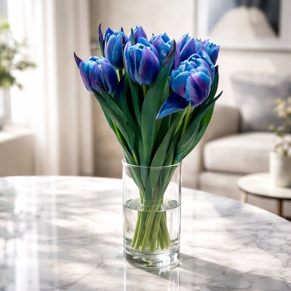 10 Tulpen Double Bubble Gefärbt