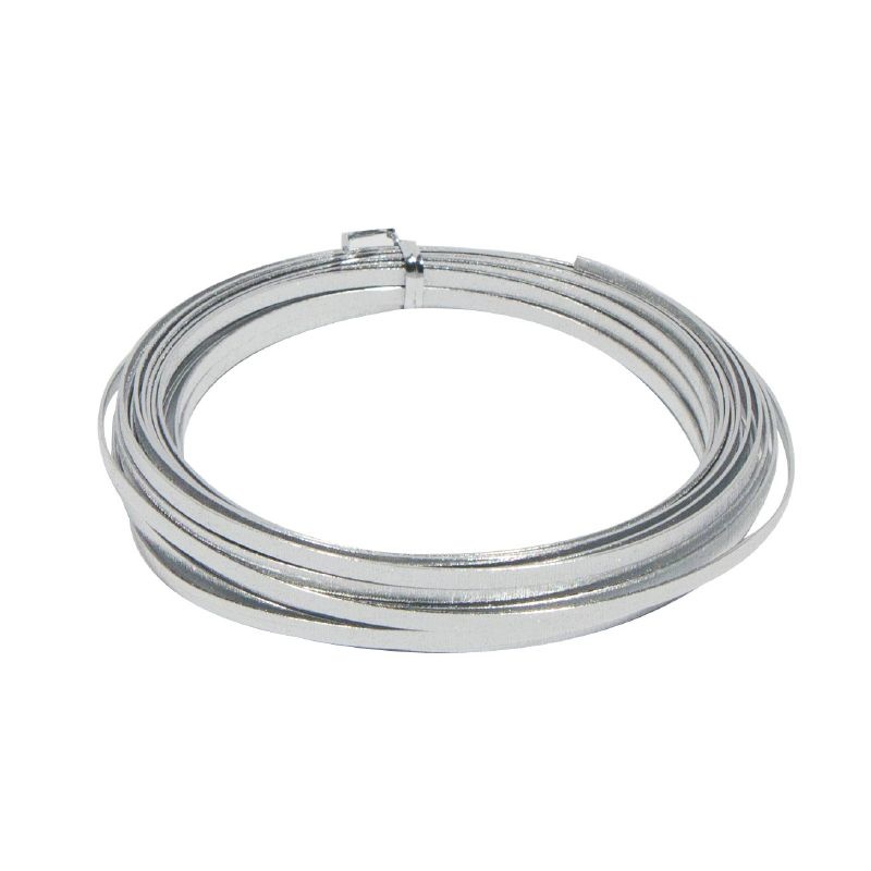 Flachdraht aus Aluminium, 8 m x 1 mm, Silber Flachdraht aus Aluminium, 8 m x 1 mm, Silber