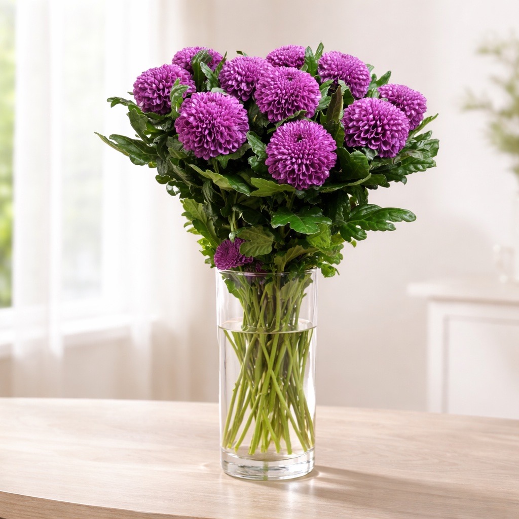 10 Deko Chrysanthemen Gustav