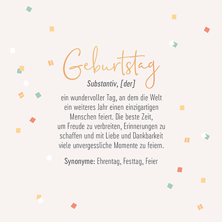 Geburtstag 