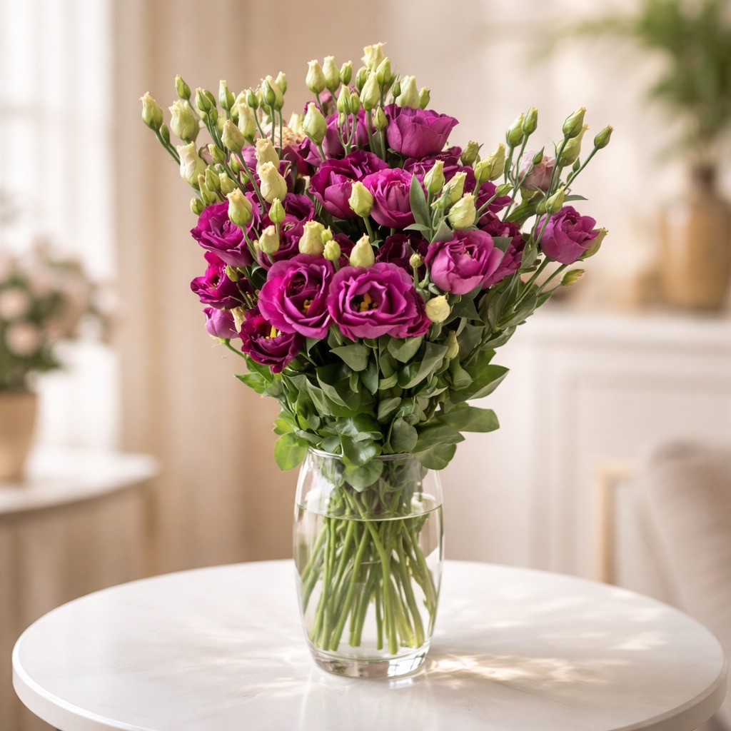 10 Eustoma Rosi Red