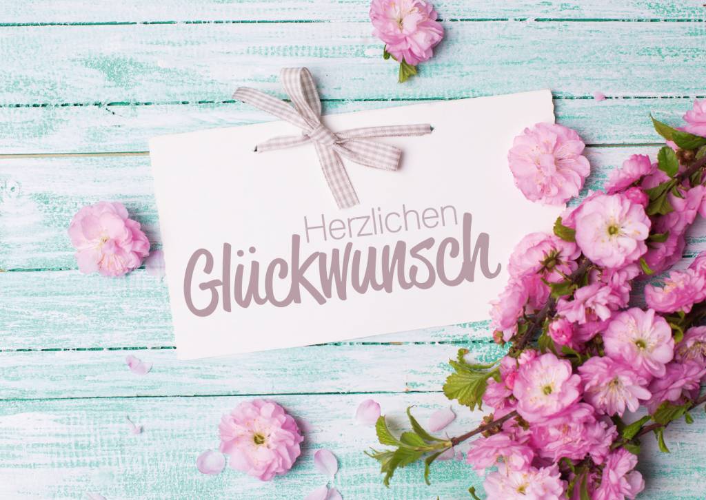Grußkarte Herzlichen Glückwunsch