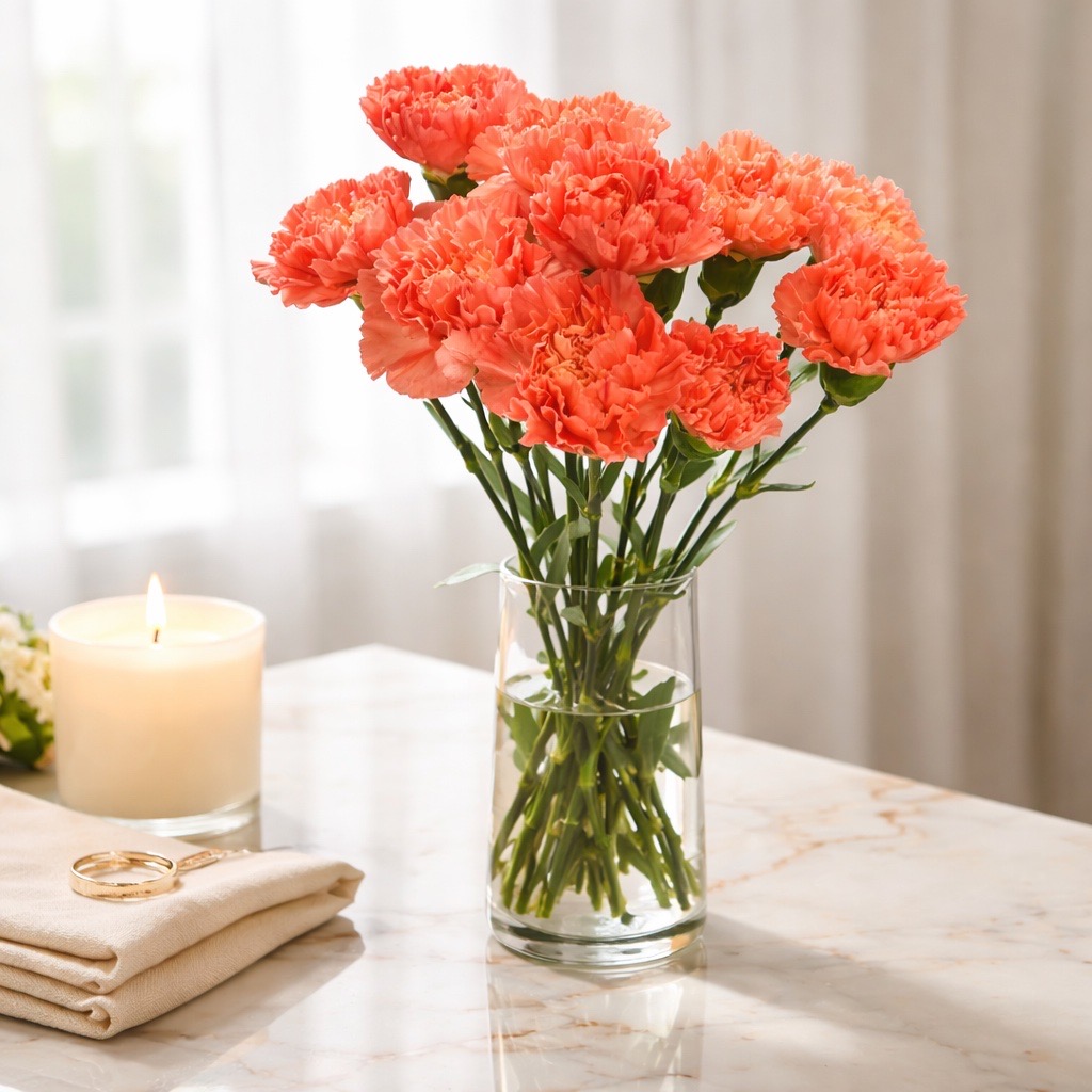 10 Edelnelken Orange