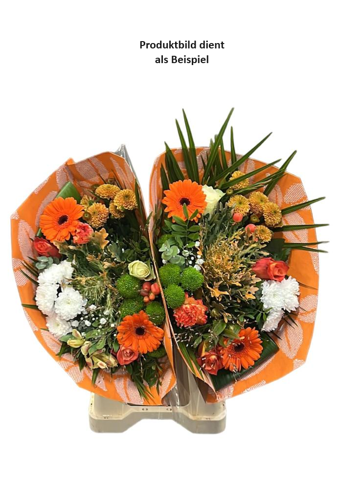 Blumenstrauß in orange gehalten