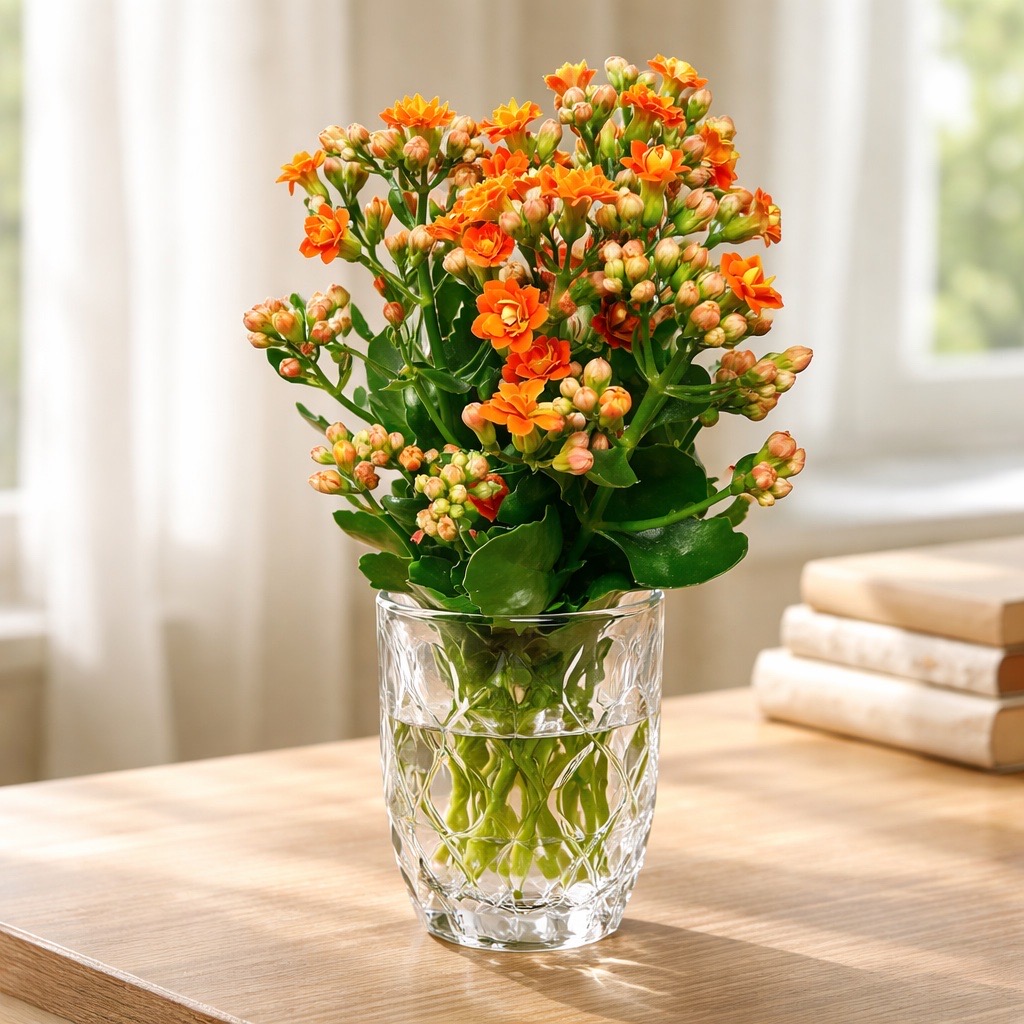 5 Stiele Kalanchoe 'Smooth Orange Meadow'