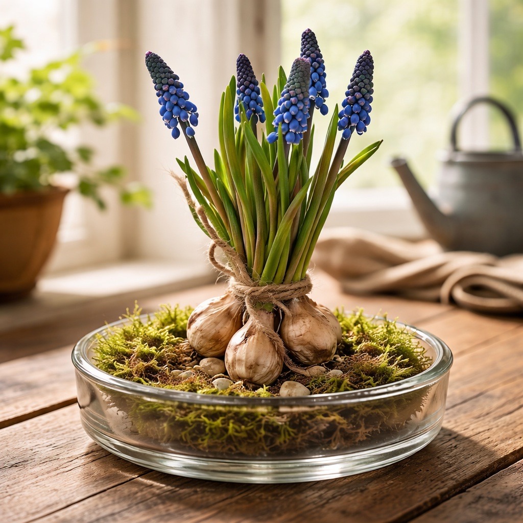 1 Bund Muscari Carola mit Zwiebel